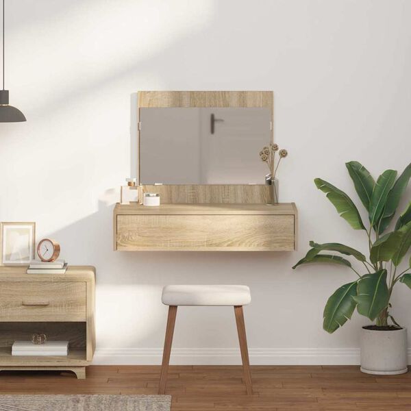 vidaXL Schminktisch mit Schubladen Braun 83 x 40 x 70 cm Holzwerkstoff