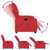 vidaXL Massagesessel Rot Kunstleder