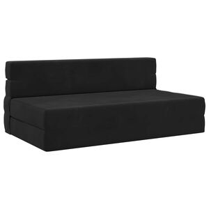 vidaXL Klappsofa Bett Schwarz 152 x 86,5 x 60 cm Stoff