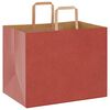 vidaXL Papiertragetaschen 50 Stk. mit Henkeln Rot 32x22x24 cm