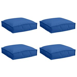 vidaXL Kissen 4 stk. Oxford-Stoff K&ouml;nigsblau 40 x 40 x 8 cm
