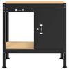 vidaXL Werkb&auml;nke mit Schubladen Schwarz 90 x 49 x 91 cm Holzwerkstoff