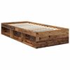 vidaXL Bettrahmen Altholz 90 x 190 cm Massives Kiefernholz