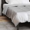 vidaXL Sommerdecke Silber 200 x 135 cm Satin und Mikrofaser