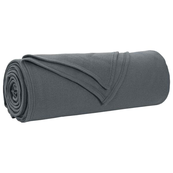 vidaXL Wohndecken 6 pcs Dunkelgrau 280 x 210 cm Fleece