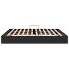 vidaXL Aufbewahrungsbett mit Kopfteil Schwarz 160 x 200 cm Stoff
