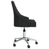 vidaXL Esszimmerst&uuml;hle 6 Stk. Drehbar Schwarz Stoff