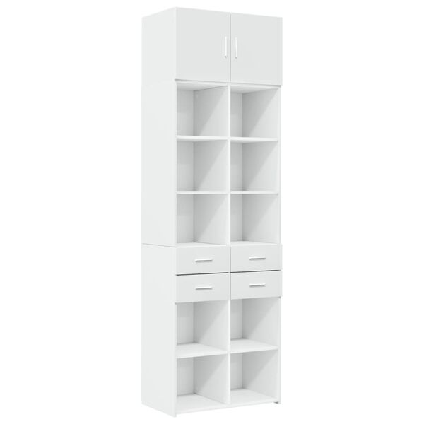 vidaXL Hochschrank Wei&szlig; 70x42,5x225 cm Holzwerkstoff