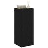 vidaXL Wandschrank Schwarz Eichen-Optik 34,5 x 34 x 90 cm