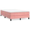 vidaXL Boxspringbettgestell Rosa 120x200 cm Samt