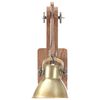 vidaXL Wandleuchte Industrie-Stil Messing Rund E27