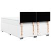 vidaXL Boxspringbett mit Matratze Wei&szlig; 140x200 cm Kunstleder