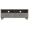vidaXL TV-Schrank HAMAR Hellgrau 106x40x40 cm Massivholz Kiefer