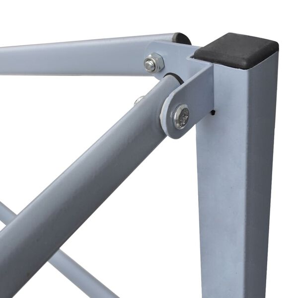 vidaXL Faltzelt mit 2 Wänden 291x291x315 cm Cremeweiß