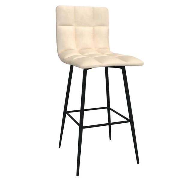 vidaXL Barhocker Creme Samt