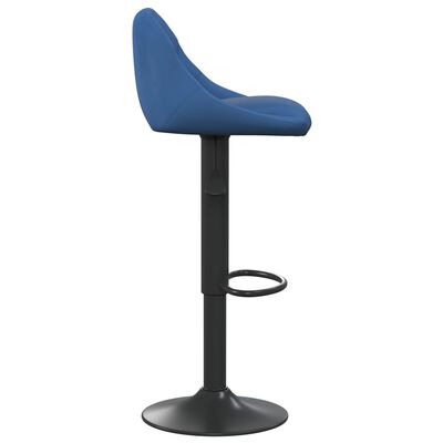 vidaXL Barhocker 2 Stk. Blau Samt