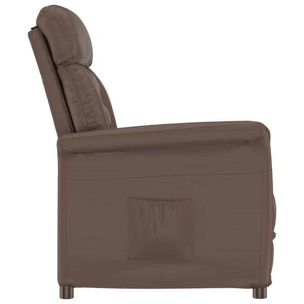 vidaXL Relaxsessel Braun Kunstleder