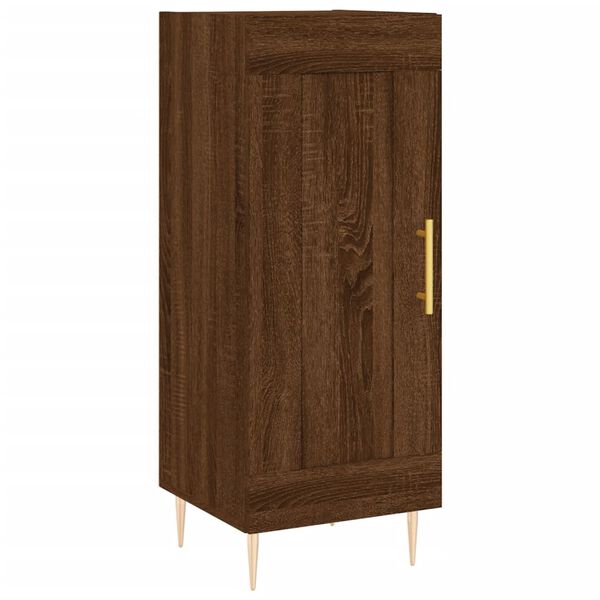 vidaXL Sideboard Braun Eichen-Optik 34,5x34x90 cm Holzwerkstoff