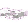 vidaXL Gartensofa-set mit Kissen 11 pcs Schwarz Poly Rattan