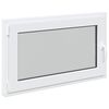 vidaXL Kellerfenster "RISOR" 100x50 cm Drehkipp DIN Links Wei&szlig;