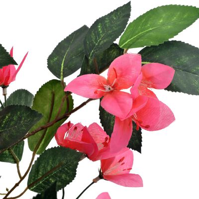vidaXL Künstliche Pflanze Rhododendron mit Topf Rosa 165 cm