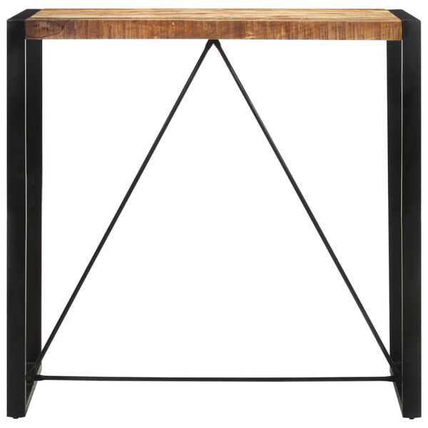 vidaXL Bartisch 110x55x110 cm Massives Raues Mangoholz