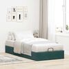 vidaXL Ottoman-Bett ohne Matratze Dunkelgr&uuml;n 90x190 cm Samt
