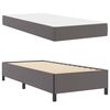 vidaXL Bettrahmen mit Matratze Grau 100 x 200 cm Stoff