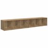 vidaXL TV-Schrankset 2 pcs Artisan-Eiche 37 x 35 x 107cm Holzwerkstoff