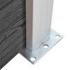 vidaXL Zaunelement Set WPC 872x146 cm Schwarz