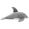 vidaXL Delfin Kuscheltier Pl&uuml;sch Grau