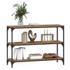 vidaXL B&uuml;cherregal R&auml;uchereiche 100x33x70,5 cm Holzwerkstoff und Stahl