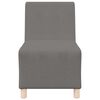 vidaXL | Modulares Armfreies Sofa | Hellgrau 55 x 74 x 82 cm Cordstoff