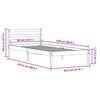 vidaXL Bettrahmen Wei&szlig; 225,5 x 95,5 x 69,5 cm Massivholz Kiefer
