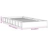 vidaXL Massivholzbett Honigbraun 75x190 cm
