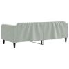 vidaXL Tagesbett Hellgrau 90x200 cm Samt