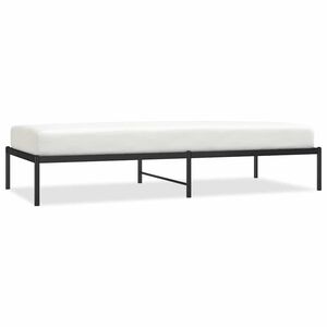 vidaXL Bettgestell Metall Schwarz 90x200 cm