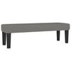 vidaXL Boxspringbett mit Matratze Dunkelgrau 140x190 cm Stoff