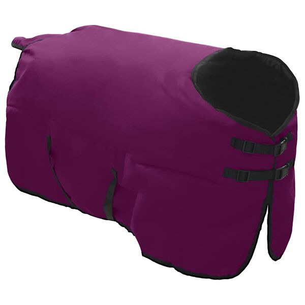 vidaXL Pferdedecke Dunkelgr&uuml;n und Schwarz 135 cm Polyester
