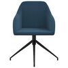 vidaXL Esszimmerst&uuml;hle 6 Stk. Blau Samt