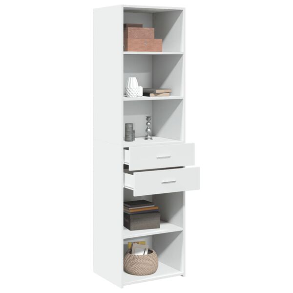 vidaXL Highboard Wei&szlig; 50x42,5x185 cm Holzwerkstoff