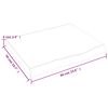 vidaXL Wandregal Hellbraun 60x50x(2-6) cm Massivholz Eiche Behandelt