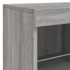 vidaXL Sideboard mit LED-Leuchten Grau Sonoma 163x37x67 cm