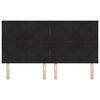 vidaXL LED Kopfteil Schwarz 180 cm Kunstleder