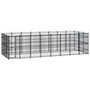 vidaXL Outdoor-Hundezwinger Stahl 22,12 m&sup2;