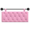vidaXL H&auml;ngevorderseite Wandmontiert Rosa 110 x 55 x 7 cm Stoff