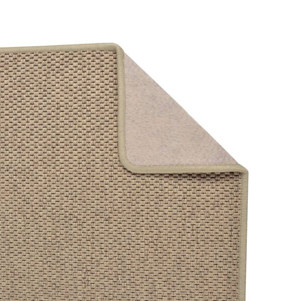 vidaXL Teppichl&auml;ufer Sisal-Optik Sandfarben 80x400 cm