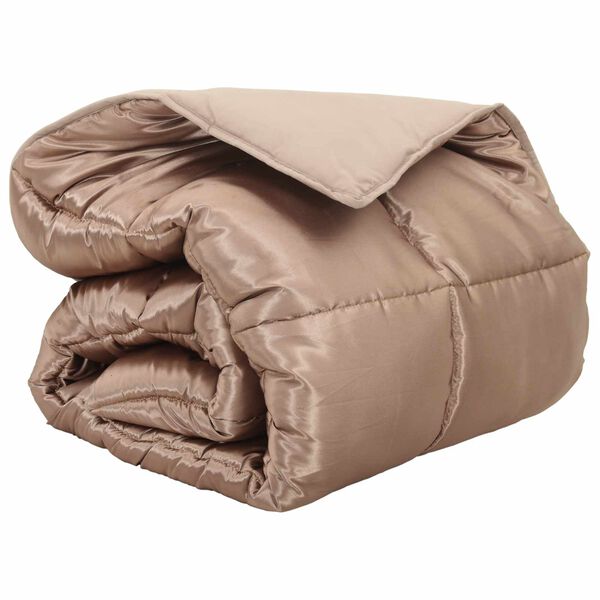 vidaXL Winterbettdecke Gold 200 x 155 cm Satin und Mikrofaser