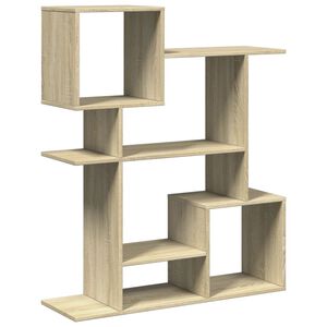 vidaXL Raumteiler-B&uuml;cherregal Sonoma-Eiche 92x29x112 cm Holzwerkstoff
