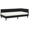 vidaXL Eckbettgestell mit Matratze Sonstiges 2 pcs Schwarz Samt